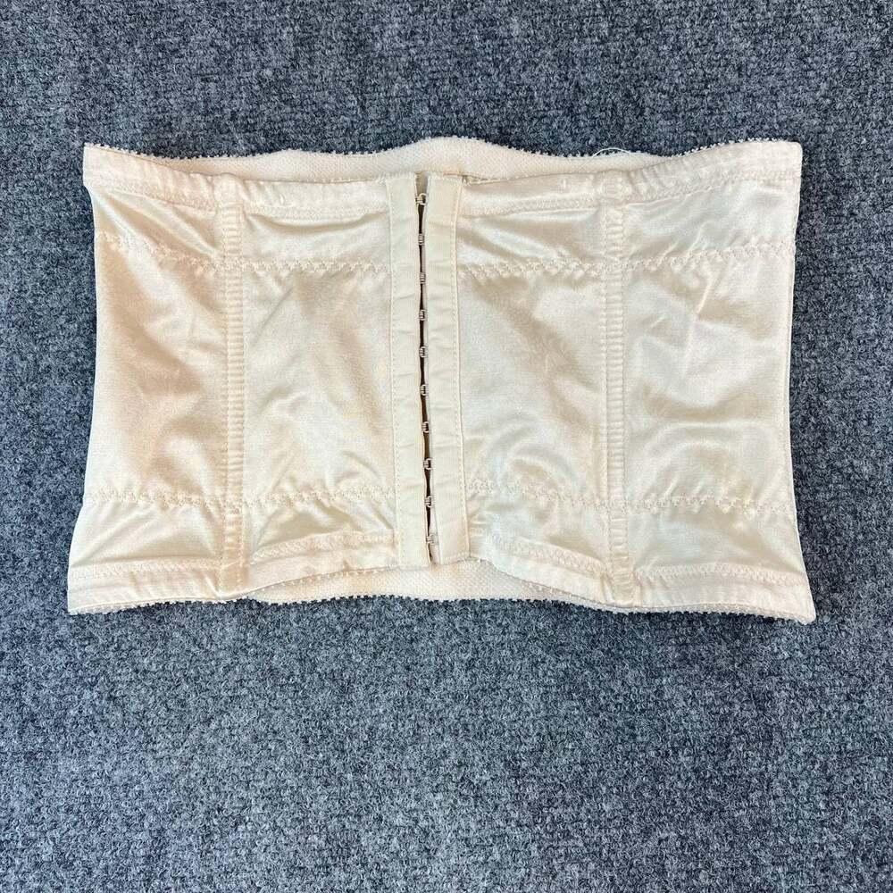 Vintage Flexees Maidenform Size 36 Ivory Waist Cincher Shapewear Corset Hook Eye